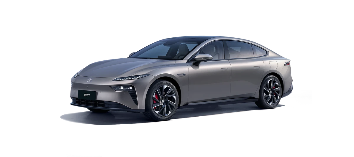 Dongfeng 007 REEV gris, vista lateral