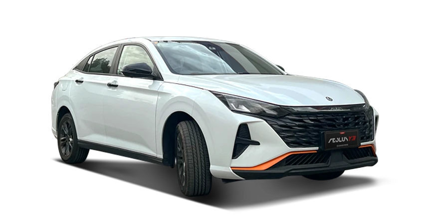 Dongfeng Aeolus Y3 blanco, imagen oficial de estudio de CIDEF Chile