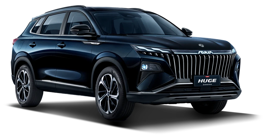 Dongfeng Huge oscuro, vista de tres cuartos oficial de CIDEF Chile